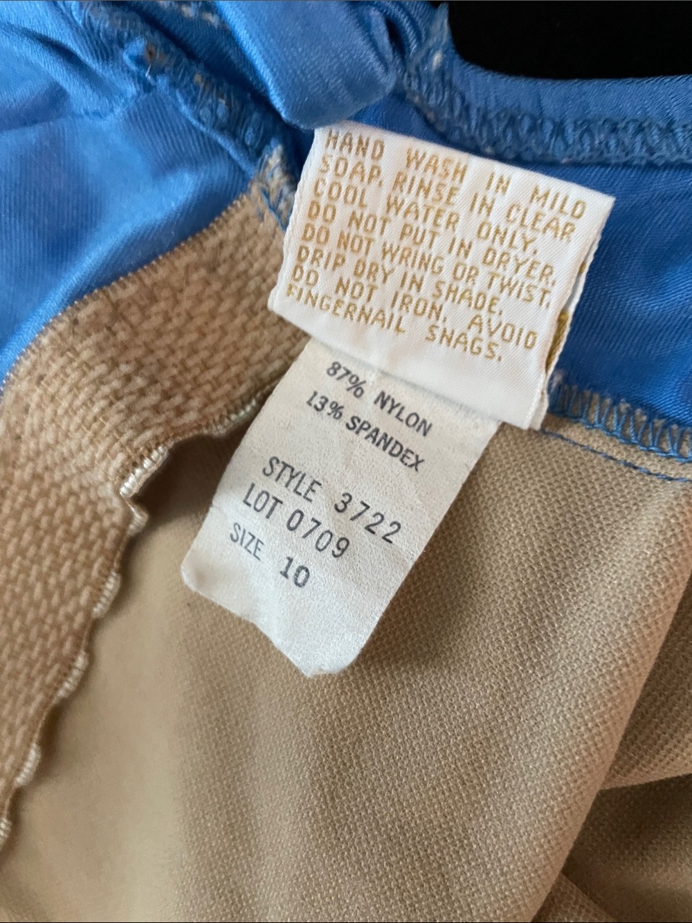 Women's EUC 1-Piece Authentic VINTAGE MADE IN USA Swimsuit with Tie Front - Picture 8 of 8